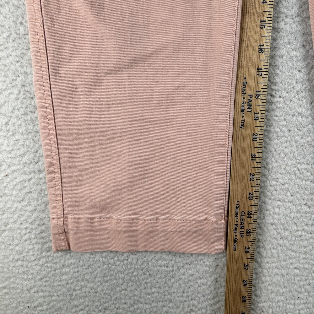 Gap Pants Womens 0 Pink High Rise Wide Leg Crop Twill Stretch Chino Spring - Picture 12 of 14